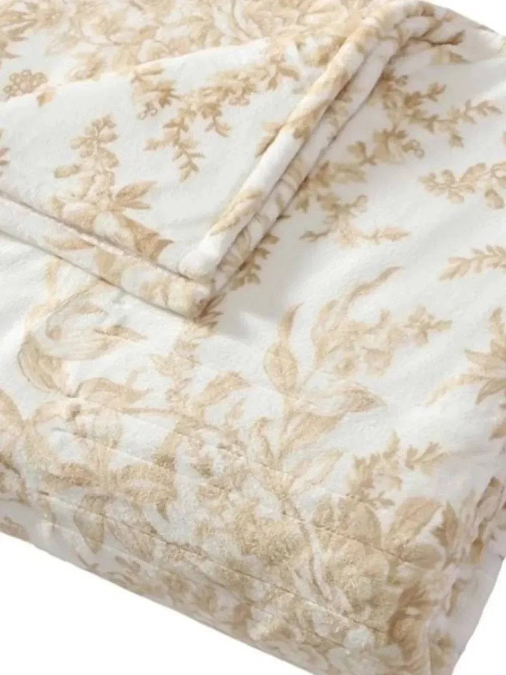 Laura Ashley heated Twin Wistful Blooms Twin Blanket Beige, NWT blanket sealed